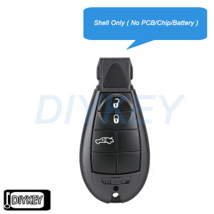 3 / 5 Buttons Case Remote Car Key Fob Shell Cover for Chrysler Voyager RT Models 2008-2014 for Jeep Cherokee Sport KL 2014-2019