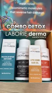 [MUA COMBO DETOX TẶNG LƯỢC + KẸP TÓC] COMBO DETOX CHO TÓC LABORIE DERMA