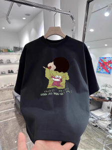 Áo Thun Nam Tay Ngắn in Họa Tiết Hoạt Hình Phong Cách Mỹ Cổ Tròn Cotton Nguyên Chất Dáng Rộng Thoải Mái Thường Ngày Mùa Hè