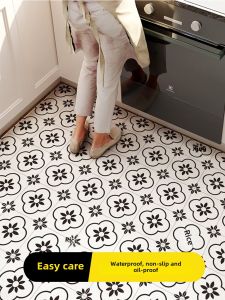 Kitchen Full Coverage Mat Waterproof Oil Proof Non-Slip No Wash Large Area Entrance Door Carpet Home Use Customizable Size