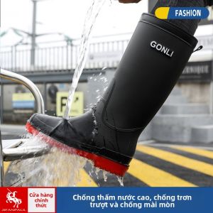 JIFANPAUL | Giày Cao Su Nam Chống Thấm Nước Chống Trượt Đeo Được