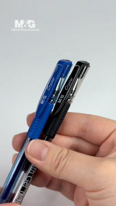 M&G Crystal Stick Gel Ink Pen 0.38mm AGPA7175 – Ultra-Fine Pipe Tip Smooth Writing Comfortable Non-Slip Grip Cap & Clip Design for Everyday Use in School Office and Journaling