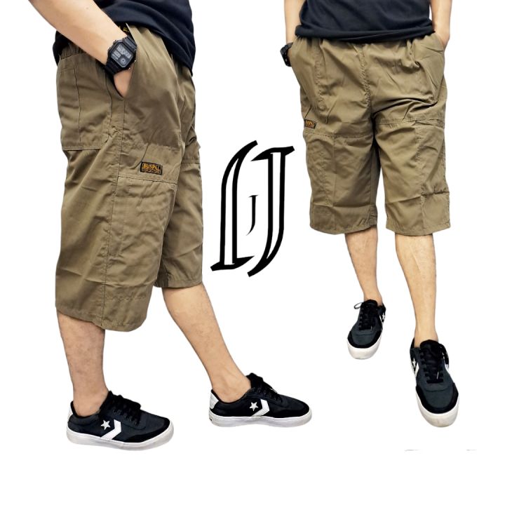 Celana Pendek Pria Cargo 7/8 Di Bawah Lutut L fit XL