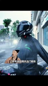 RAINCOAT Motorcycle Thick Double Layer Set Outdoor Waterproof Jacket Rain Coat Set Rainsuit