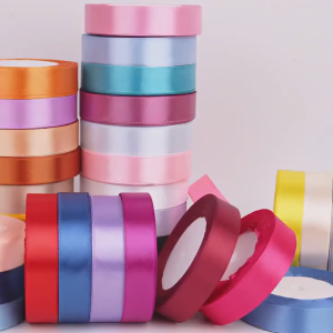 (25 yards/roll) 2cm Satin Ribbon Wholesale Gift Packing Christmas decorationRibbons roll fabric