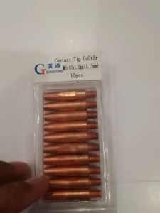HARGA PR 10 PCS Guangtong Contact Tip 1.0mm M6x40mm Type Panasonic Kontak Tip Stang Mig Welding Co Torch 200A 350A 500A GMAW F Tips Pengganti Las Mig 200A Aksesoris Las Stainless Steel - Lazada