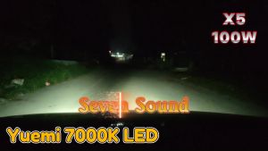 YueMi 1Pair 100/130W Car Led Head Light 7000K White Lamp Bulbs Xiaomi Ecosystem X5/MI5