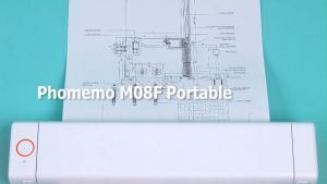 กระดาษความร้อน A4 เข้ากันได้กับเครื่องพิมพ์พกพาไร้หมึก Phomemo M08F/ M832 /M833/M834/M835/P831