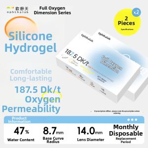 OphthaLab | Silicon Hydrogel High Oxygen Permeability Monthly Disposal Contact Lenses 2*2 Pieces