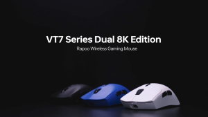 RAPOO VT7 MAX High-End Wireless Gaming Mouse | 40000 DPI | 8K Polling Rate | Bluetooth / 2.4G / Wired | USB-C Charging | 24-Month Warranty