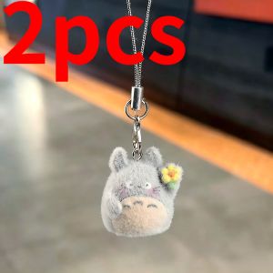 Bandai | Chinchilla Flocked Đồ Chơi Sang Trọng Dây Treo Điện Thoại Móc Khóa Túi Đi Học Mặt Dây Chuyền Trang Trí Dễ Thương Đáng Yêu Trang Trí ACG