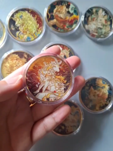Bộ 12 Đồng Xu 12 Con Giáp Cao Cấp – Xu Sưu Tầm Dập Nổi 3D Mạ Vàng Dày Nặng Tay Hoa Văn Tinh Xảo