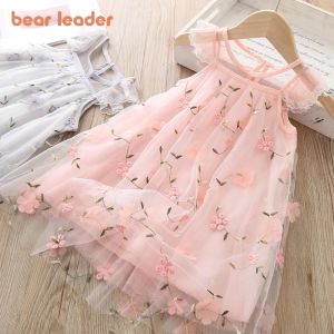 Bear Leader | Melario Girls Sweet Dresses Summer Baby Girl Princess Dress Lace Embroidery Design Flower Girl Dresses Cute Party Kids Clothes