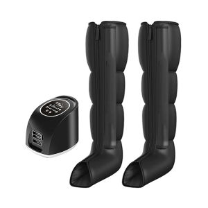 Suolaer 4Air Wave Compression Leg Arm Waist Massager Device for Thigh Foot Elder Gift Health Care Calf 360° Air Pressure Muscle Massager Relax Machine