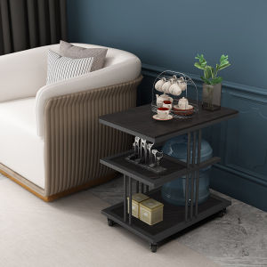 Scandinavian Living Room Sofa Side Table Tea Cabinet For Home Removable Smart Boiling Water Light Luxury and Simplicity Iron Coffee Table Tea Table