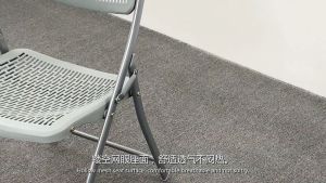 Ergonomic Design Hollow Foldable Chair Space-Saving Hollow Chair High Quality PP Foldable Chair/ Rainbow Culture