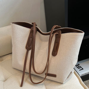 Fashionable Canvas Tote Bag with Large Capacity and Zipper Closure for Women Casual Style Shoulder Bag for Youth Cute Canvas Tote Bags Kanvas Çanta - Lazada