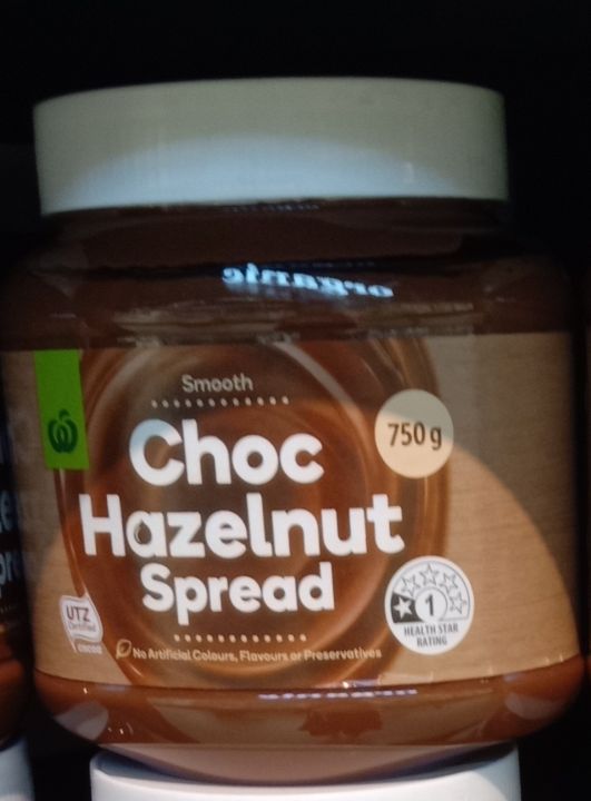 (Australia)Woolworths Choc Hazelnut Spread 750g Lazada