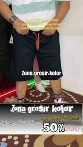 PAKET 3PCS CELANA PENDEK CHINO PRIA SUPER JUMBO BIG SIZE 27-50 RIP PINGGANG KARET CHINOS COWOK JUMBO