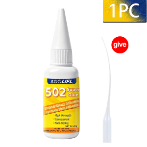 LOOLIFL | Quick-Drying Repair 502 Super Glue Instant Adhesive Universal For Home Party Gift Decor DIY Projects Strong Bond Wood Glass Tool