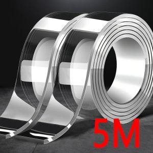 1M-5M Nano Double Sided Tape Heavy Duty Transparent Adhesive Strips Strong Sticky Multipurpose Reusable Waterproof Mounting Tape