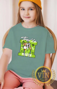 KAOS DISTRO ANAK-ANAK LAKI-LAKI/PERUMPUAN USIA 4 SAMPAI 10 TAHUN SABLON DIGITAL PRINT/MAKER