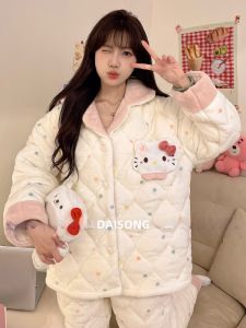 DAISONG | Coral Fleece Winter Warmth Home Wear