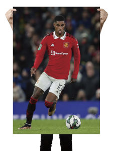 Marcus Rushford Football Star Poster Star Poster Wall Sticker Living Room Hanging Painting Wallpaper Self-Adhesive Decorative Painting
