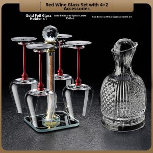 FLOWER MOO | Premium 360 Rotate Decanting Wine Glass Set