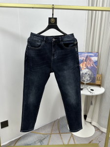 Quần Jeans Nam Ôm Vừa Vặn Mùa Thu Đông Quần Dài Ống Thẳng Thường Ngày Mềm Mại Cảm Giác Mây Thương Hiệu Quần Áo Thời Trang
