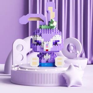 LELE Mainan Anak Perempuan Brick Nano Block Sanrio LinaBell DIY Karakter Kartun