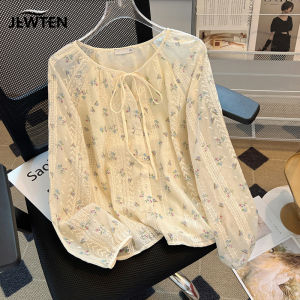 Áo Sơ Mi Voan Hoa Nhí Mùa Xuân Thu Trang Phục Nữ Áo Dài Tay Kiểu Tây Thời Trang Mẫu Mới Năm 2024 Áo Sơ Mi Hàng Châu Âu