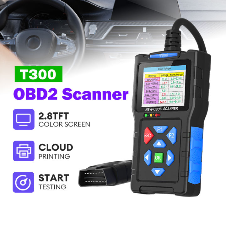 T300 Pro New Model Automobile Fault Detector 2-in-1 OBD and Battery ...