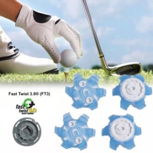 ปุ่มรองเท้ากอล์ฟ 1 pcs. Spikes golf cleats Fast Twist 3.0 / tour lock insert system.(มีรู/เดือยกลางปุ่ม) (slim2)