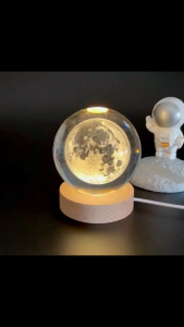 Unique 3D Crystal Ball Lamp with Galaxy and Planetary Projections USB Night Light for Cozy Atmosphere plasma ball