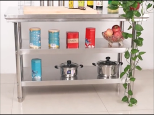 Meja dapur gas Kitchen table rack Kitchen island Stainless steel table top Meja dapur Table top kitchen Working table
