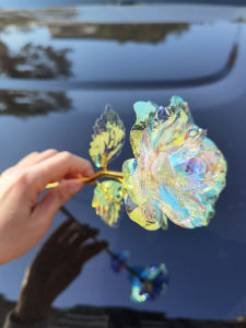 Colorful Laser Rose Artificial Flowers Glowing Decorative Home Accessories Perfect Valentines Day Gift for New Year Decoration