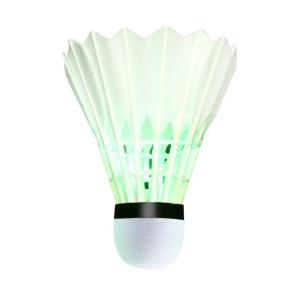 Glowing Plastic Shuttlecocks Nighttime Training Badminton Goose Feathers Windproof Outdoor Sports Fitness Fans Goods