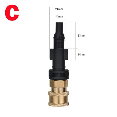 Đầu Nối Nhanh 1/4 Inch Bộ Chuyển Đổi Vòi Phun Cho Máy Rửa Áp Lực Tương Thích Với Karcher Bosch AR Blue LAVOR Interskol Nilfisk Chất Liệu Đồng