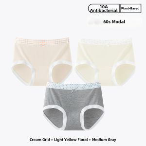 Comfortable Bare Feeling High-Waist Long Crotch Seamless Womens Panties