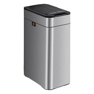 Large Capacity Stainless Steel Smart Sensor Trash Can with Rolling Wheels Direct Charge Battery Dual Mode Odor Resistance