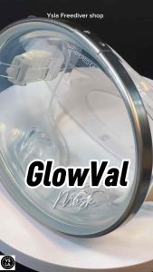 Glowval Diving Oval Mask for Freediving Medium Volume with antifog Mask only