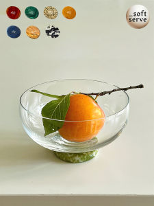 ชามแก้วหินสีสันสดใส ชามผลไม้ขนาดเล็ก เครื่องประดับตกแต่งโต๊ะอาหารสไตล์เรียบง่าย ผลิตจากจีนแผ่นดินใหญ่