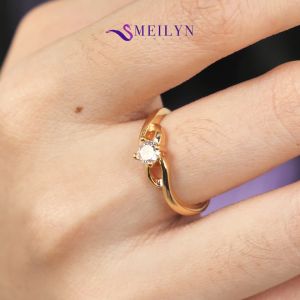 MEILYN Cincin Wanita Model Amelia Grace Emas Cantik 0221220321