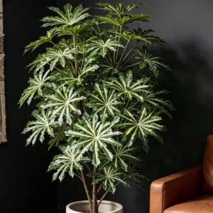 Kmitang | Cây Monstera Nhân Tạo 80-96cm Cây Cọ Nhiệt Đới Giả Lá Livistona Ficus Xanh Trang Trí Nhà Cửa Cây Giả Nhựa Lớn Cây Sắn Giả