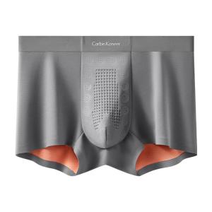 CarbinKoneer | CarbinKoneer Mens Ice Silk Modal Underwear 2024 New Style Seamless Waist Briefs Comfortable Fit Youth Suitable Mid Waist