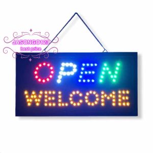 Energy saving light billboard Flashing Mode OPEN WELCOME 4 COLORS-LED SIGN (Small-Large)
