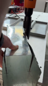 Pneumatic Pittsburgh Lock Hammer Air Closing Hammer Ducting Duct Seam Closer Sheetmetal Fabrication Tool for White iron exhaust duct square tube白铁管合缝机