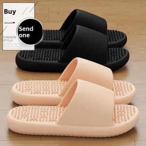 MONLEYTA | Bathroom Slippers For Men And Women Non-Slip Quick Dry Massage Indoor Home Bathroom Special Use EVA Flat Sandals