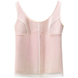 SOLWEIGE | SOLWEIGE Designer Original Mesh Sports Vest Layered Seaming Commute Style Polyester Fiber Pure Color Summer Collection